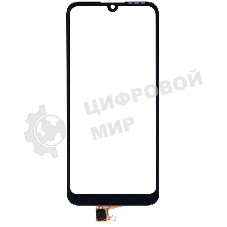 Сенсорное стекло (тачскрин) для Huawei Y6 2019, черное