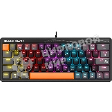 Клавиатура проводная Defender Black Raven GK-417, USB, черный