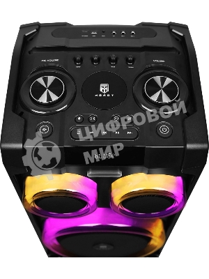 Колонка портативная Ural 23 черный 2000W 1.1 BT/3.5Jack/USB-C 15м 7000mAh (УРАЛ МОЛОТ 23)