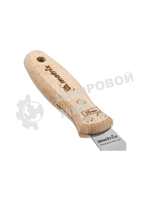 Шпательная лопатка Matrix из нержавеющей стали, 30 мм, буковая рукоятка, EFP 85608