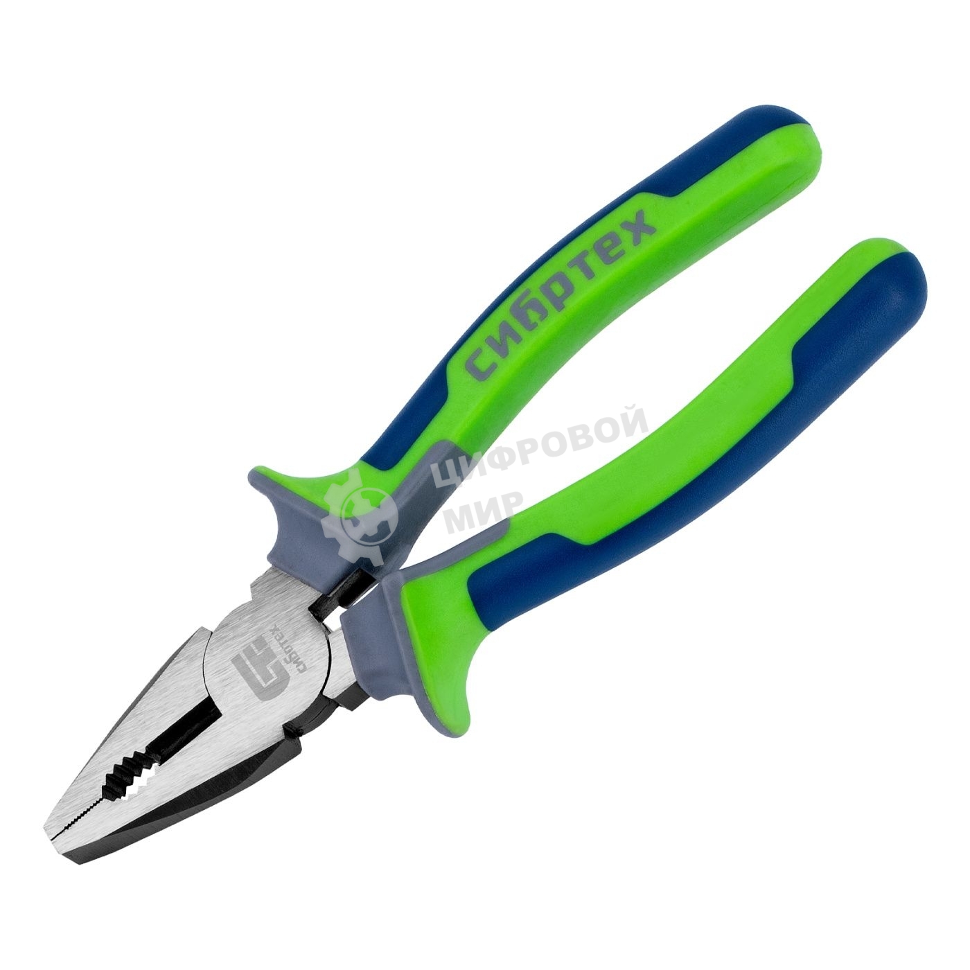 Плоскогубцы Сибртех комбинированные, 200 мм, фосфатирование, трехкомпонентные рукоятки