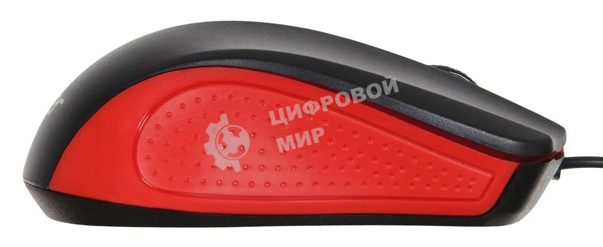 Мышь проводная Acer OMW012 черный/красный, 1200 dpi, USB, кнопки - 3
