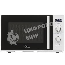Микроволновая печь Midea AM825P2ET-W белый, 25 л, 800 Вт, переключатели - кнопки, поворотный механизм