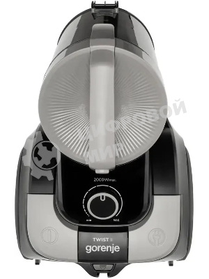 Пылесос Gorenje VC2001TABKG черный, 220/2200 Вт, уборка сухая, пылесборник контейнер 3,3 л