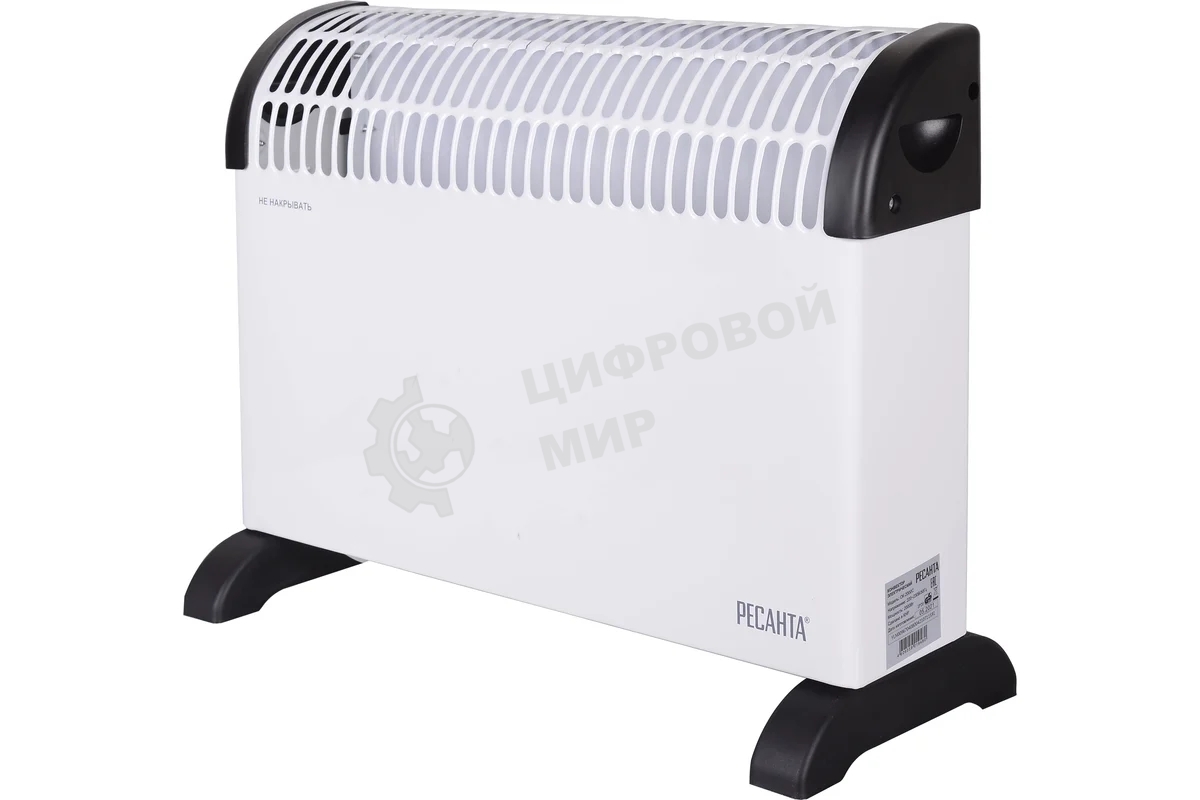 Конвектор электрический Ресанта ОК-2000С белый, 2000 Вт, 25 м2, термостат