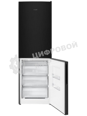 Холодильник Atlant ХМ-4621-151 черный металлик двухкамерный 205/119л морозилка снизу. капельная система