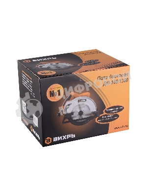 Дисковая пила ВИХРЬ ДП-160/1300 [72/11/4] 1300 Вт, 4500 об/мин, 160 мм, 4.4 кг