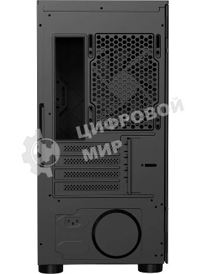 Компьютерный корпус без блока питания PCCOOLER LM300 ARGb BK, Flat Mid Tower, черный, TG, 0.45 SPCC, 1x120мм mATX, mITX 170/330/150мм 2x2.5