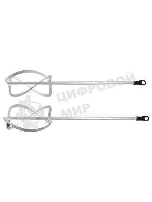 Комплект насадок для строительного миксера Denzel 2 шт., 220х560 мм, оцинкованные, хвостовик HEX13