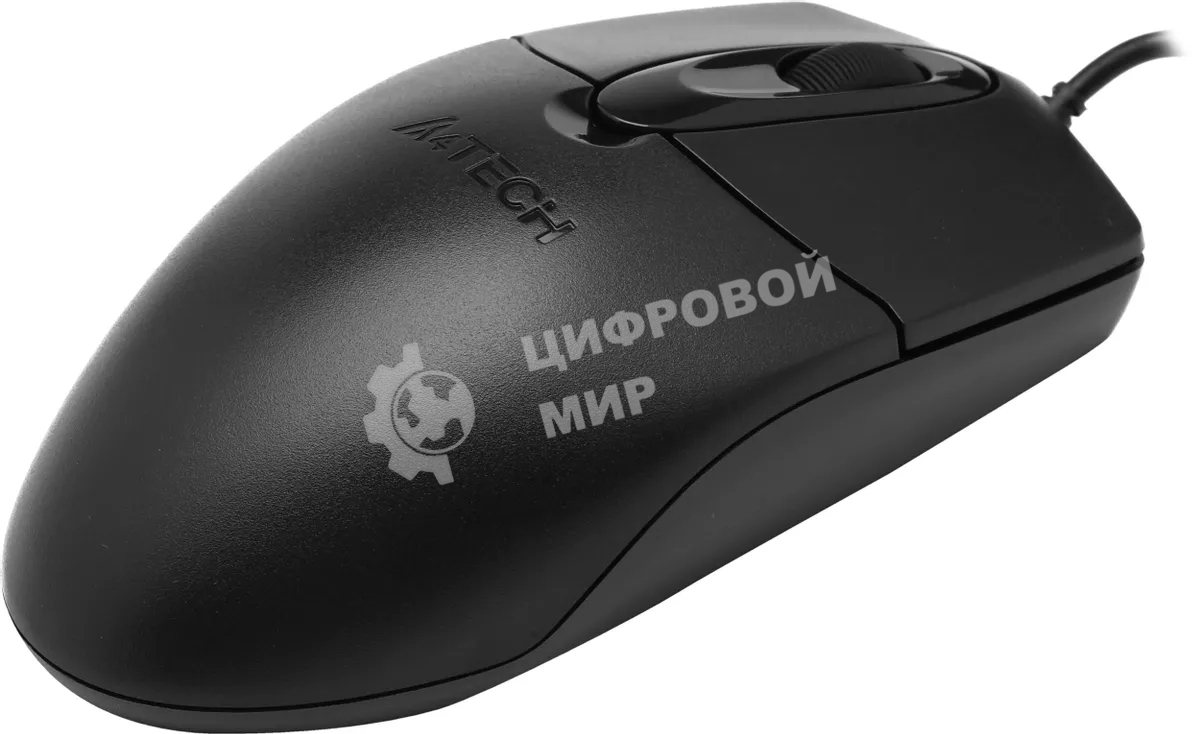 Мышь проводная A4Tech OP-720S черный, 1200 dpi, USB, кнопки - 3