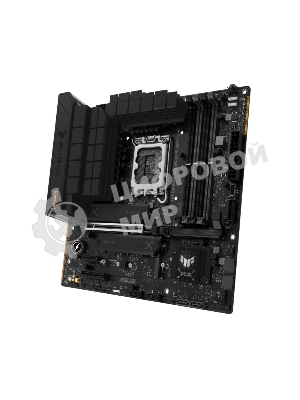 Материнская плата ASUS TUF GAMING B760M-PLUS WIFI II, LGA 1700, Intel B760, 4xDDR5, 4xSATA, 3xM.2, 1xPCIe 5.0 x16, 1xPCIe x4, 1xUSB-A 3.2 Gen 2, 2xUSB-A 3.2 Gen 1, 4xUSB 2.0, 1xUSB-C 3.2 Gen 2x2, 1x2.5Gb LAN, 5x3.5 мм, 7.1, Wi-Fi 6E, Bluetooth 5.3, mATX