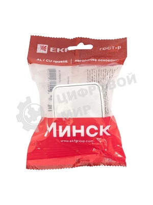 Выключатель EKF Basic Минск EGV10-021-10 1-клавишный ОП 10А белый