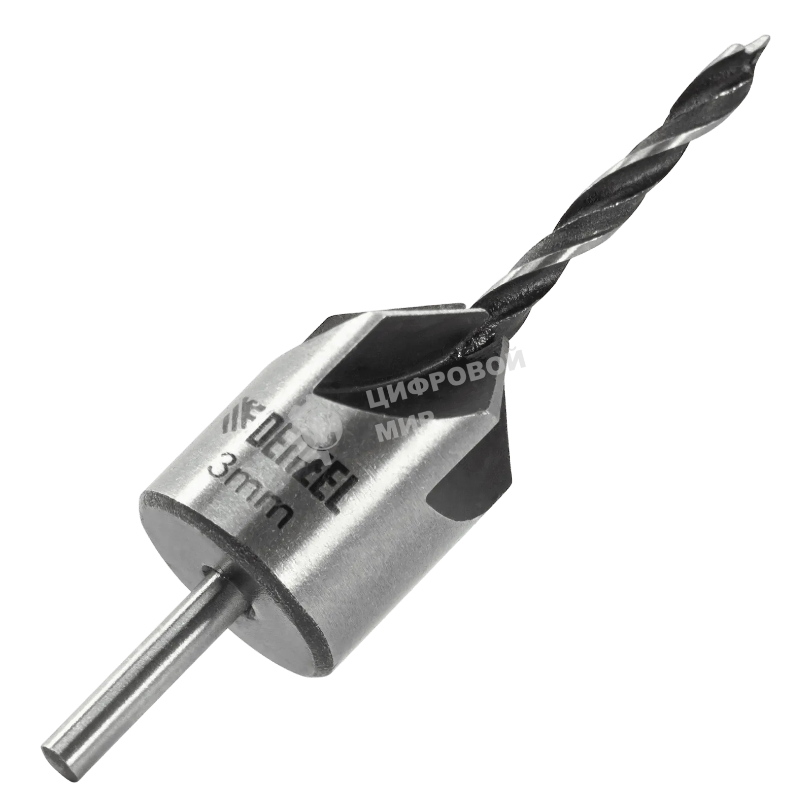 Набор сверл зенкеров Denzel по дереву, 3-10 мм, 7 шт