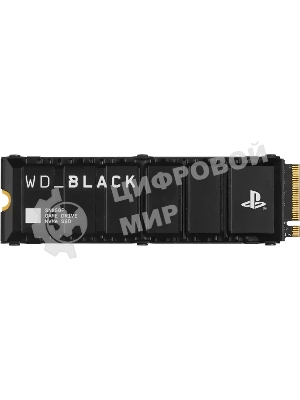 Накопитель SSD 4TB WD Black SN850P, M.2 2280, PCI-E 4x4, R/W - 7300/6600 MB/s 3D-NAND (Works with PS5)