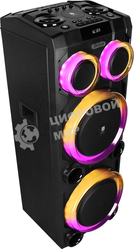 Колонка портативная Ural 23 черный 2000W 1.1 BT/3.5Jack/USB-C 15м 7000mAh (УРАЛ МОЛОТ 23)