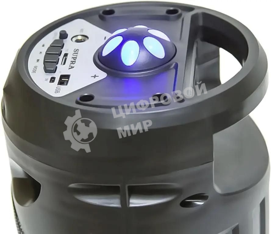 Акустическая система SUPRA SMB-330, 20Вт, с караоке, Bluetooth, FM, USB, черный