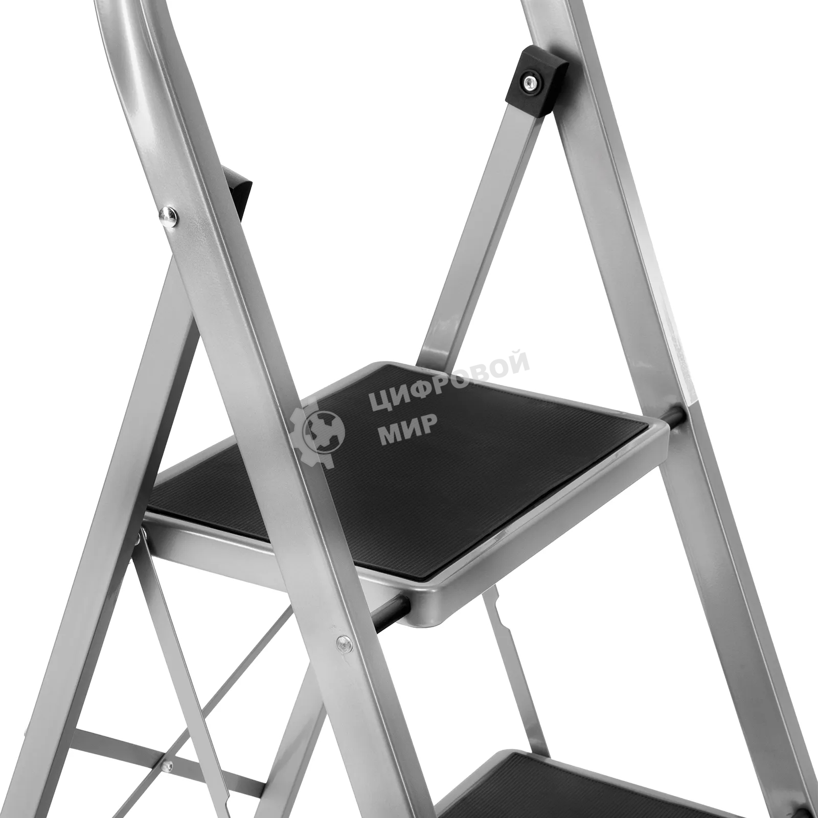 Стремянка стальная Сибртех, 4 широкие ступени 20х30 см с полимерным покрытием