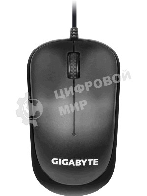 Комплект клавиатура+мышь Gigabyte GK-KM6300 проводной, USB, 1000 DPI, чёрный