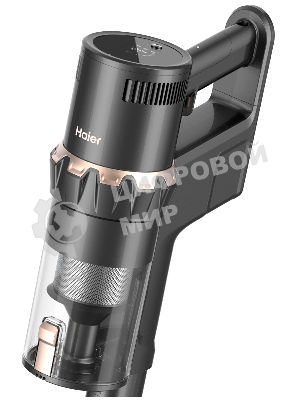 Пылесос вертикальный Haier HVC550 черный/золотистый, питание от аккумулятора, 550 Вт, уборка сухая, пылесборник 0.5 л