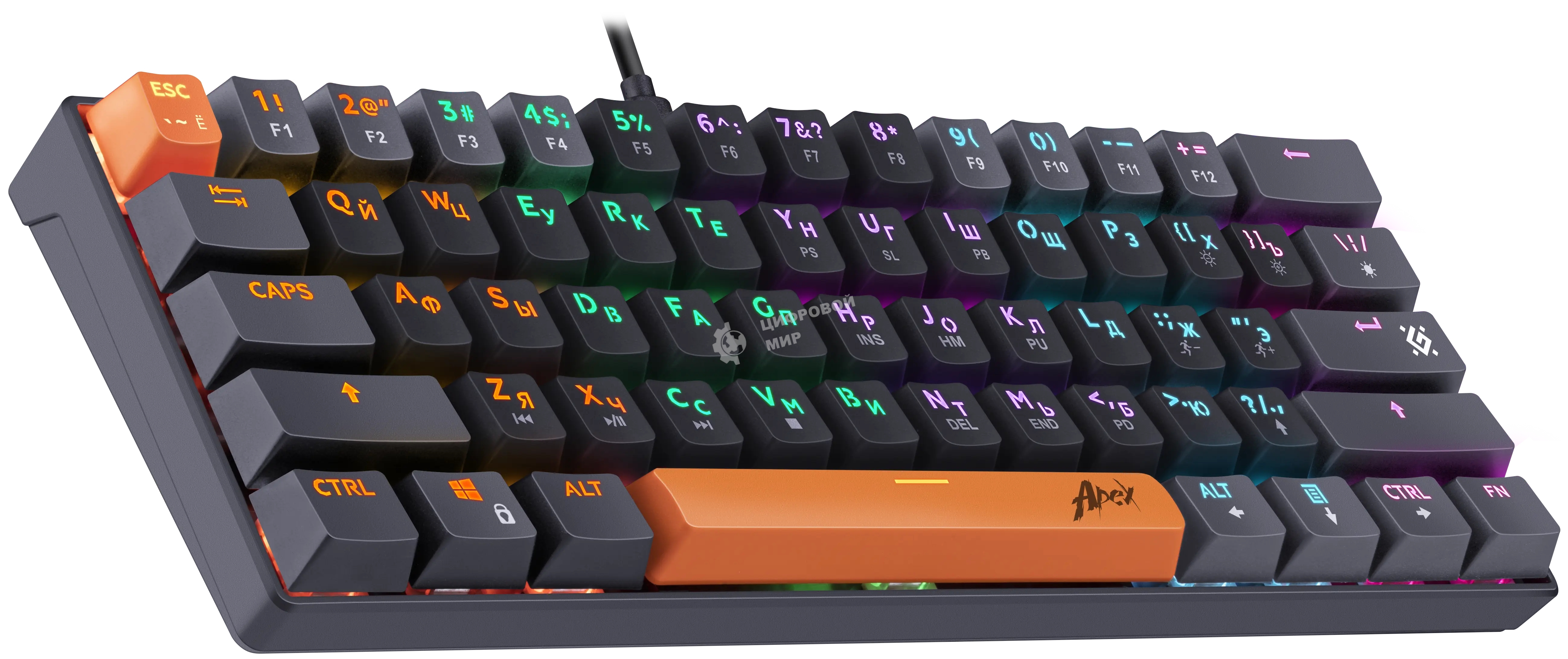 Клавиатура проводная Defender USB APEX GK-002 RU