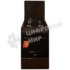 Плита комбинированная Cezaris ПГЭ 1000-03 коричневый, конфорок 4 шт, духовка 45 л, 51 см x 85 см x 52 см