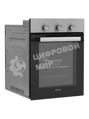 Духовой шкаф электрический Simfer B4EM14016, встраиваемый, нержавеющая сталь