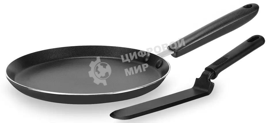 Сковорода блинная Rondell RDA-1407, 26 см, без крышки, черный