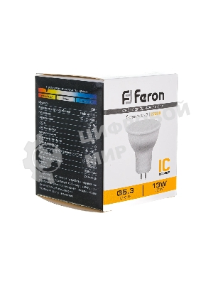 Лампа светодиодная FERON LB-960 (38188) 13 вт 230в G5.3 теплый
