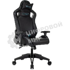 Кресло Knight Outrid Smile черный, экокожа, 120 кг, механизм качания