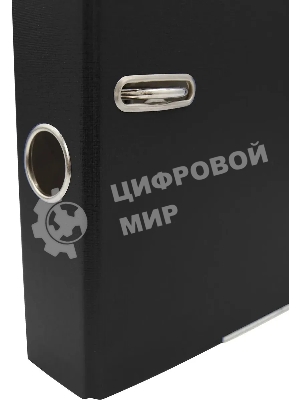 Папка-регистратор Silwerhof 2013467 A4 50мм, ПВХ/бумага черный, металлическая окантовка, сборная (упаковка: 2шт)