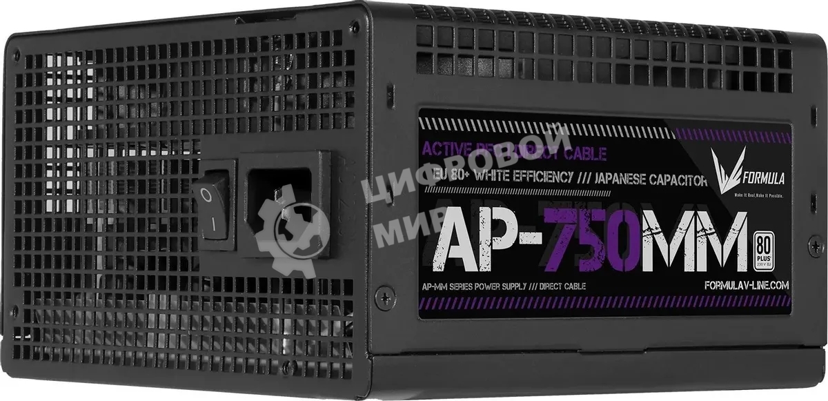 Блок питания Aerocool/Formula V Line AP-750MM, 750W, APFC, 80+, 12cm Fan