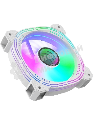 Вентилятор для корпуса Formula Nulight 12WH RGb 120х120x25 белый 3-pin 4-pin (Molex) 19.06дБ (NULIGHT 12WH FR) Ret