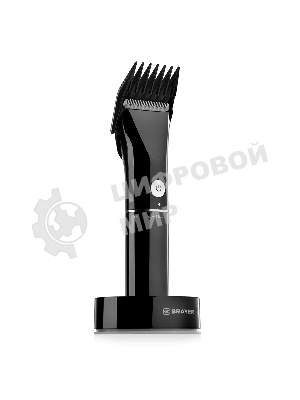 Машинка для стрижки BRAYER BR3400, LED-дисплей, 4 насад, турбо, титан. покр, регу. высоты лезвий