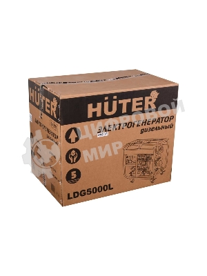 Электрогенератор дизельный Huter LDG 5000L, 3.3 кВт, 82 дБ, 68.7 кг