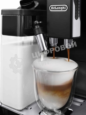Кофемашина DeLonghi ECAM 44 660 B черный, исп. кофе - зерновой/молотый, 2 л, 1450 Вт, 15 бар
