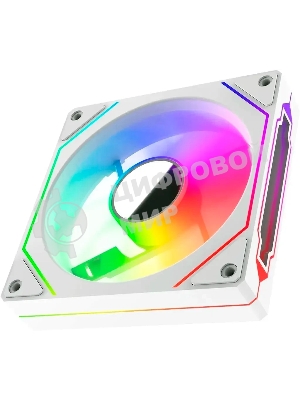 Вентилятор для корпуса Bloody CF-12 LCD ARGb 120х120x25 белый 4-pin 32дБ (упак.:1шт) (CF-12-ARGb120-WH) Ret