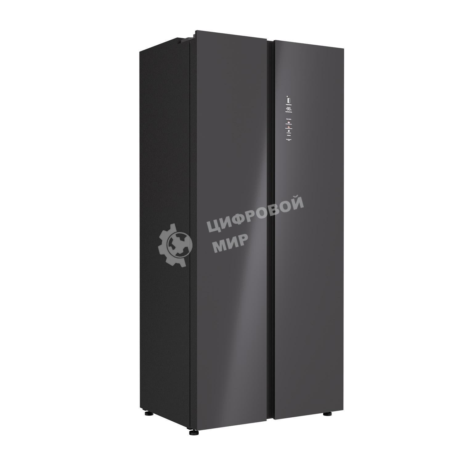 Холодильник Lex LSB525GRID серый металлик двухкамерный 304/206л морозилка сбоку, No Frost, Side by Side