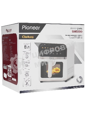 Аэрогриль Pioneer SM520D черный, 1850 Вт, 8 л, сенсор, 8 программ