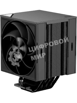 Кулер для процессора PCCooler RZ700D BK (270W, 4-pin PWM, 159.5mm, Al/Cu, 7x6mm, 2x120mm, 79.8CFM, 35.9dBA, 2400RPM, S: 1851/1700/1200/115X, AM5/AM4, black)