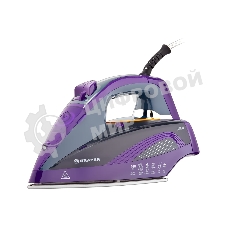 Утюг BRAYER BR4001 фиолетовый/серый, 2600 Вт, 25 г/мин, 140 г/мин, 360 мл