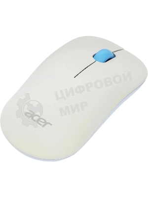 Мышь беспроводная Acer OMR205 белый/голубой, 1200 dpi, радиоканал, USB, кнопки - 3