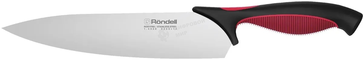 Набор ножей кухонных Rondell RD-1891 компл.: 4 предм. разд. дос. черный/бордовый блистер