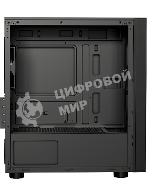 Компьютерный корпус без блока питания PCCOOLER LM300 ARGb BK, Flat Mid Tower, черный, TG, 0.45 SPCC, 1x120мм mATX, mITX 170/330/150мм 2x2.5