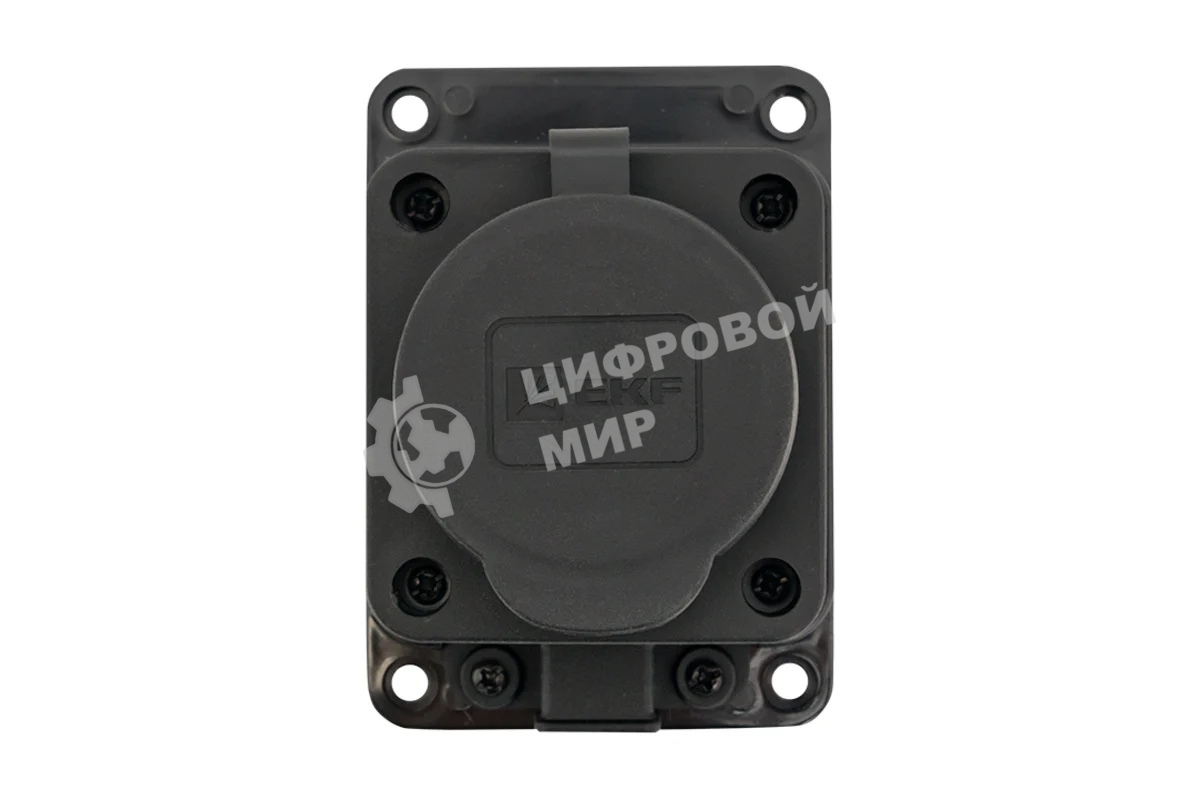 Розетка настенная с защитной крышкой каучуковая 230В 2P+PE 16A IP44 EKF PROxima