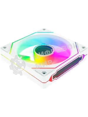 Вентилятор для корпуса Bloody CF-12 LCD ARGb 120х120x25 белый 4-pin 32дБ (упак.:1шт) (CF-12-ARGb120-WH) Ret