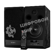 Акустическая система 2.0 SVEN MC-20, черный, мощность 2x45Вт (RMS), FM-тюнер, USB/microSD, дисплей, пульт ДУ, Bluetooth, Optical SVEN MC-20, черный, акустическая система 2.0, мощность 2x45Вт (RMS), FM-тюнер, USB/microSD, дисплей, пульт ДУ, Bluetooth, Opti