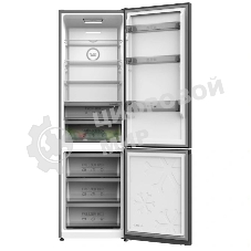 Холодильник Weissgauff WRK 2010 Full NoFrost Inverter Dark серый двухкамерный 293/129л морозилка снизу, No Frost