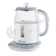 Чайник электрический Kelli KL-1373 бело-серый