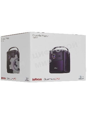 LED проектор InFocus IN3018SL Crusader Master DLP, 450 lm, FullHD, (1.2:1), HDMI 2.0 (eARC) USB-A 2.0, AUX, Bluetooth 5.1/BLE, wi-fi 2.4/5GHz, 2х10W Dolby Audio, до 25000ч., 1.57 кг батарейка
