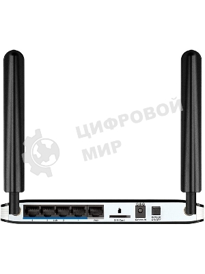 Роутер Wireless N300 LTE Router with 1 USIM/SIM Slot, 1 10/100Base-TX WAN port, 4 10/100Base-TX LAN ports. 802.11b/g/n compatible, 802.11n up to 300Mbps,1 10/100Base-TX WAN port, 4 10/100Base-TX LAN ports, NAT, DHCP server/relay